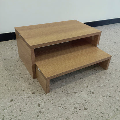 B2B Wood 2 Tier Adjustable Stand for 2 Monitors/Laptop/PC. DS402