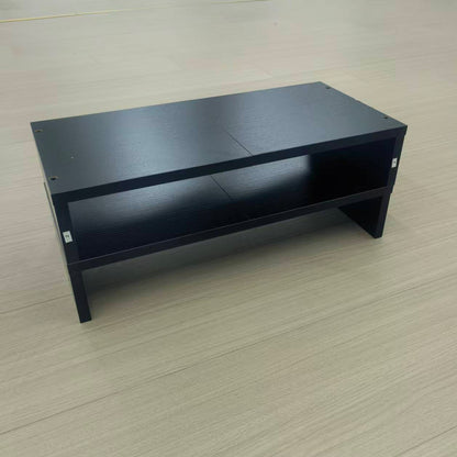 B2B 2-Pack 20" Wood Monitor Stand Riser with Keyboard Shelf. DS500X2