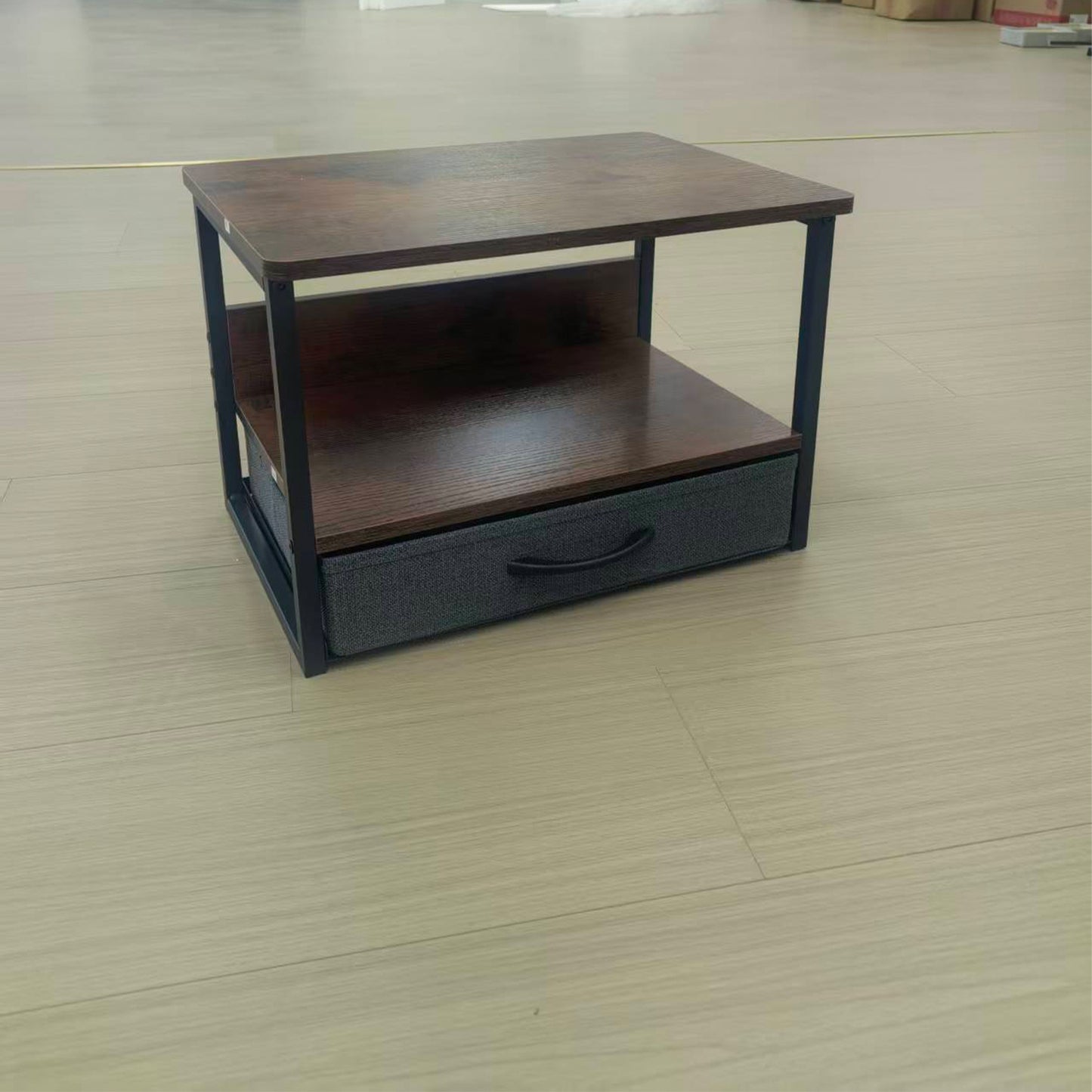 B2B Printer Stand with Storage Drawer for Desk, 2-Tier Desktop Shelf Organzier. KS0011