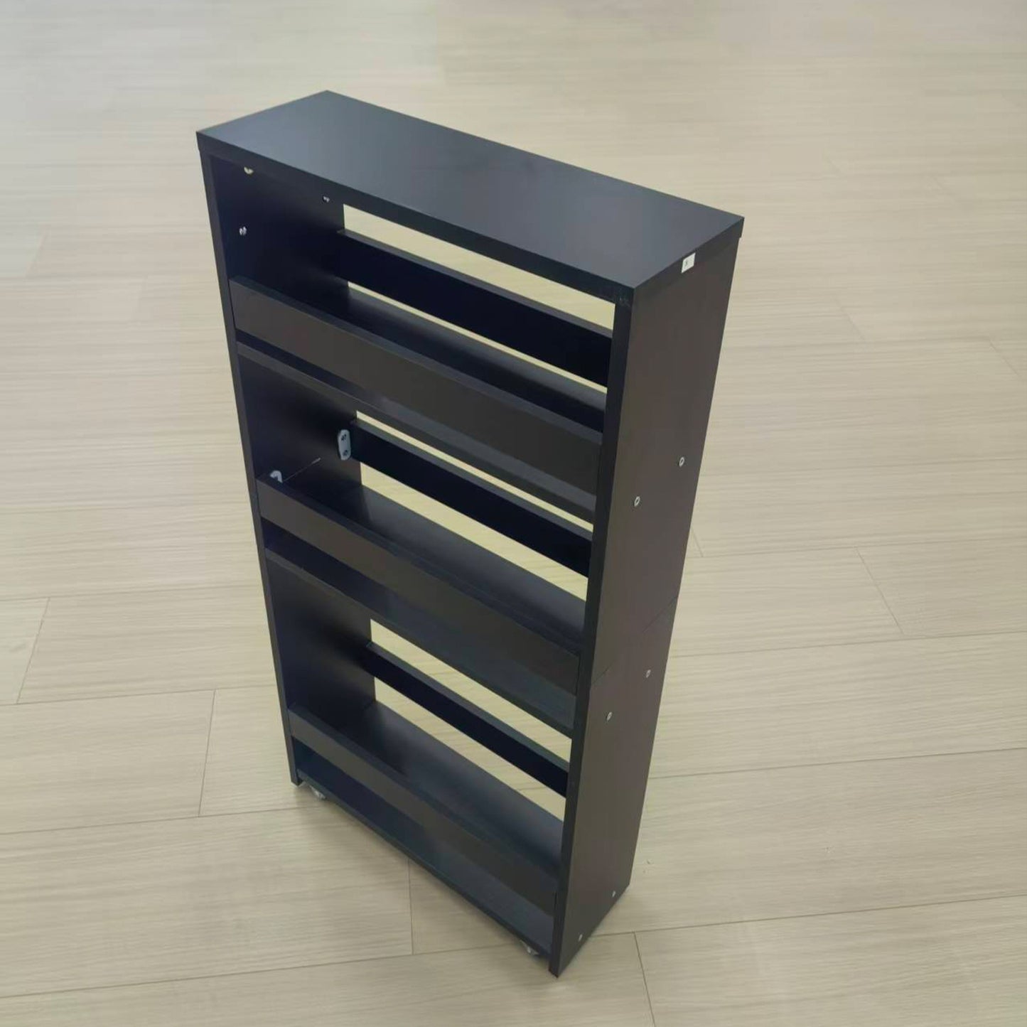 4-tier slim storage cart with handles, a pull-out rolling multifunctional cart suitable. KS4