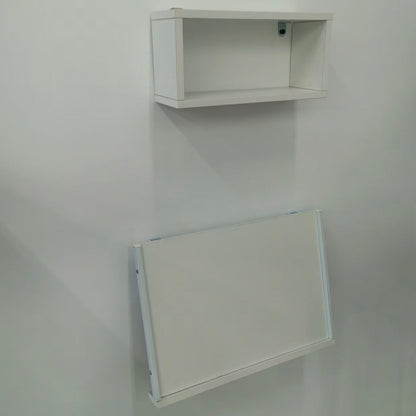 Wall Mounted Folding Bedside Shelf with LED & USB-C Ports. RSW430C