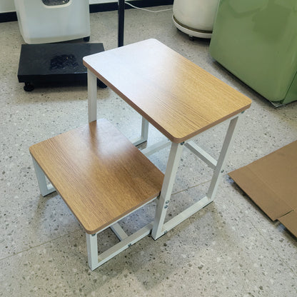 B2B Two Step Stool for Adults,Holds up to 500Lb,Wooden&Metal Frame. SK402